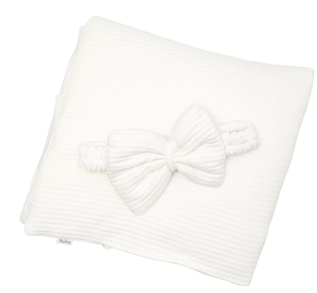 ККонверт - плед Twins Cotton New 0+ 90х90 Baby pink