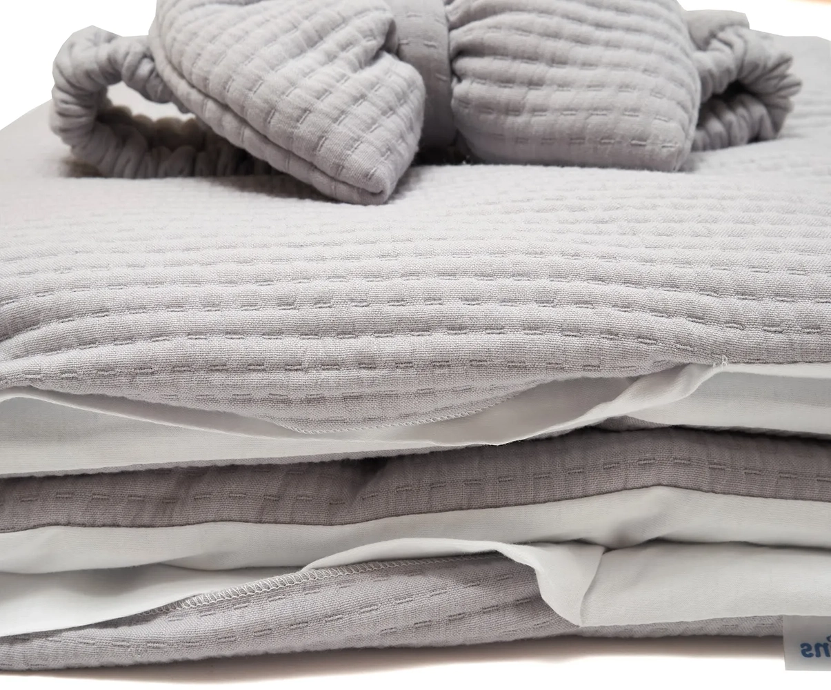 ККонверт - плед Twins Cotton New 0+ 90х90 grey
