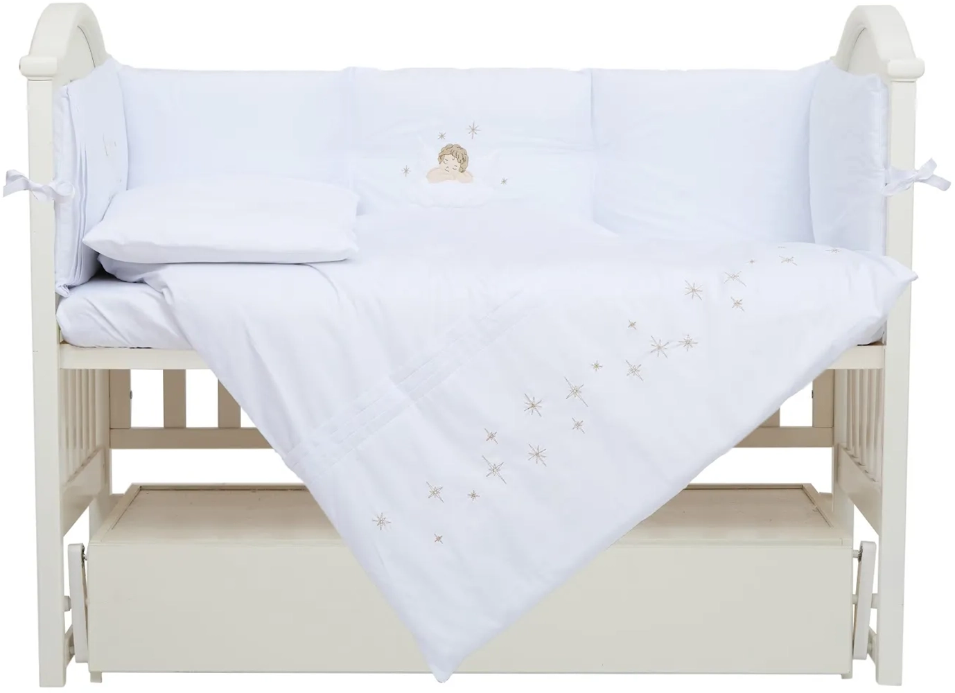 Постельный комплект 6 эл Twins | dolce angel 4082-TDA-01, white