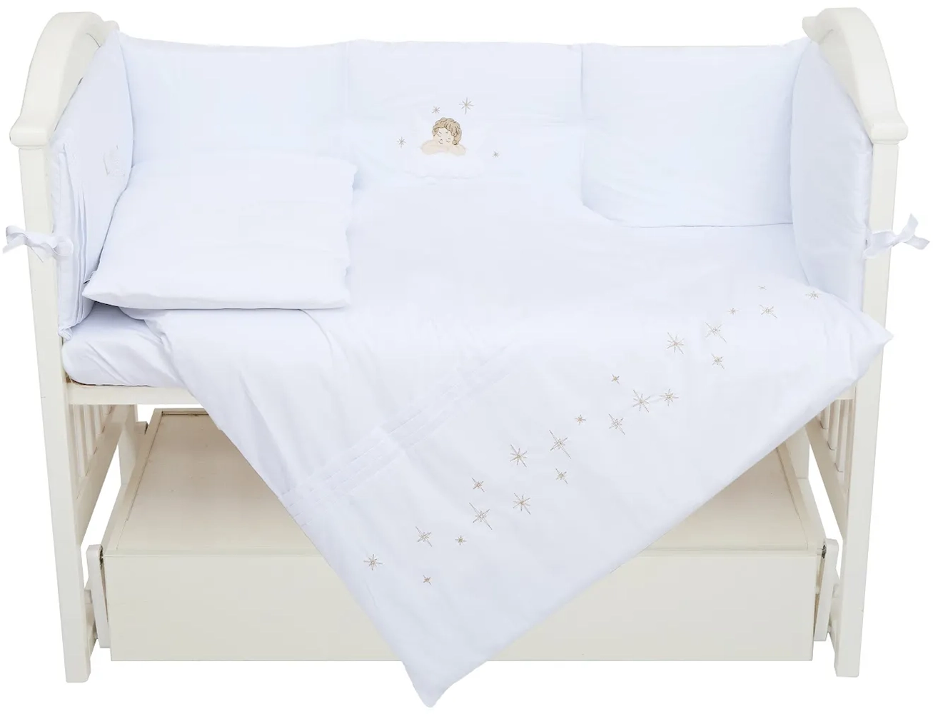 Постільний комплект 6 ел Twins | dolce angel 4082-TDA-01, white