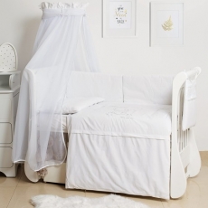 Постельный комплект 8 эл Twins Dolce Loving bear 4062-D-010, white