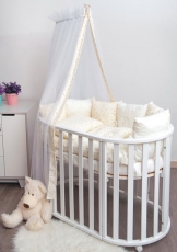 Дитяча постільна білизна Twins Dolce Сердечка 4064-D-403 ecru 8од