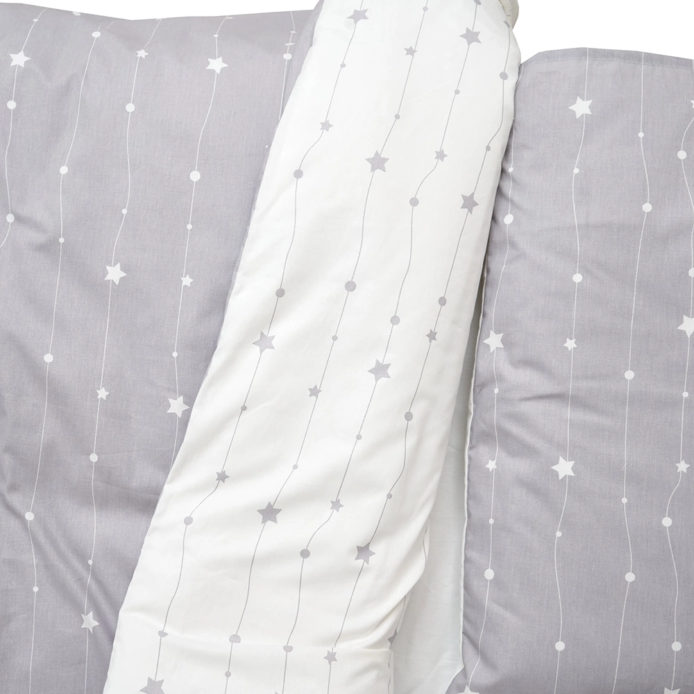 Змінна постіль 3 ел Twins Eco Stars Stars 3090-TK-10, біло/сірий