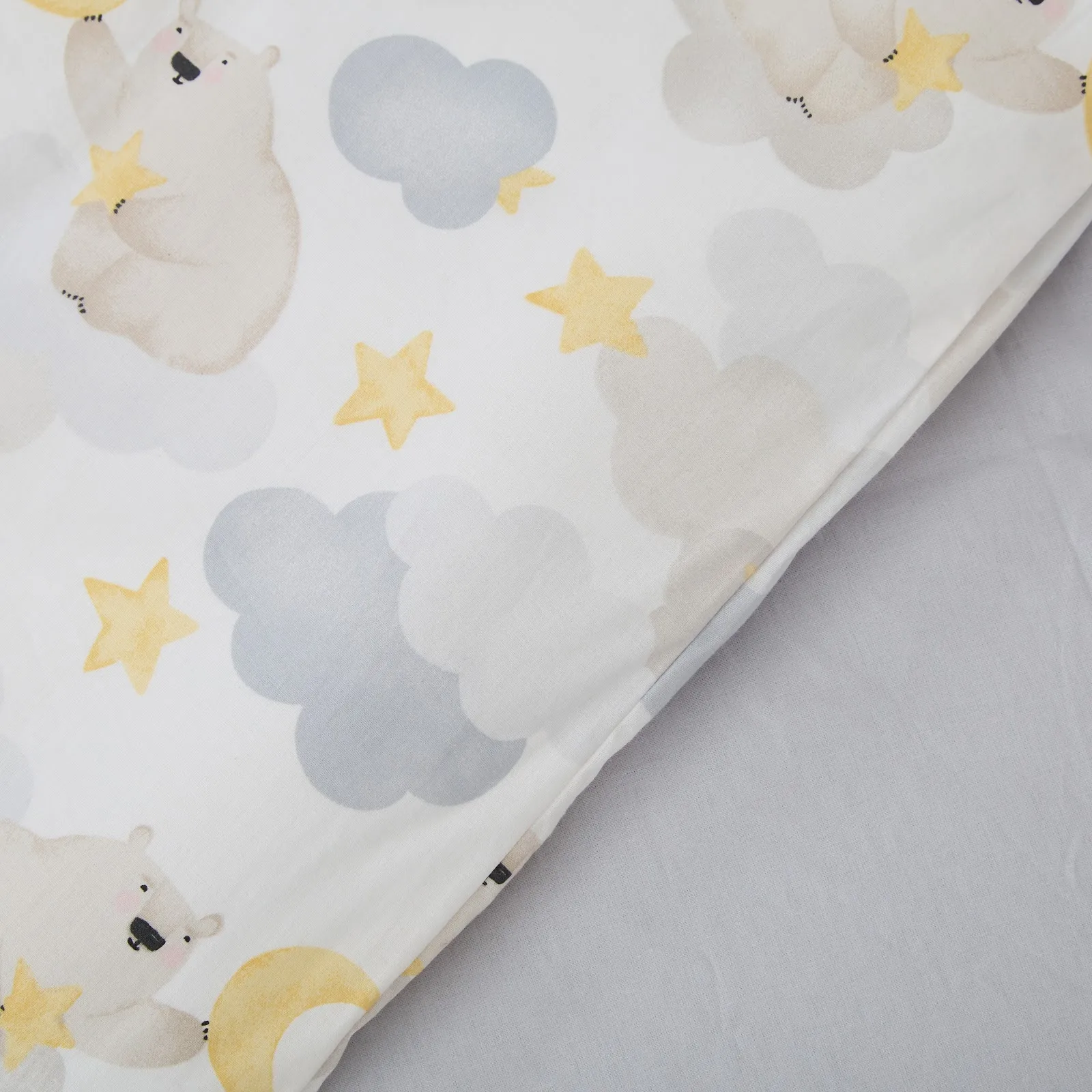 Змінна постіль 4 ел Twins Fluffy Puffy 3054-FP-005, сірий/жовтий