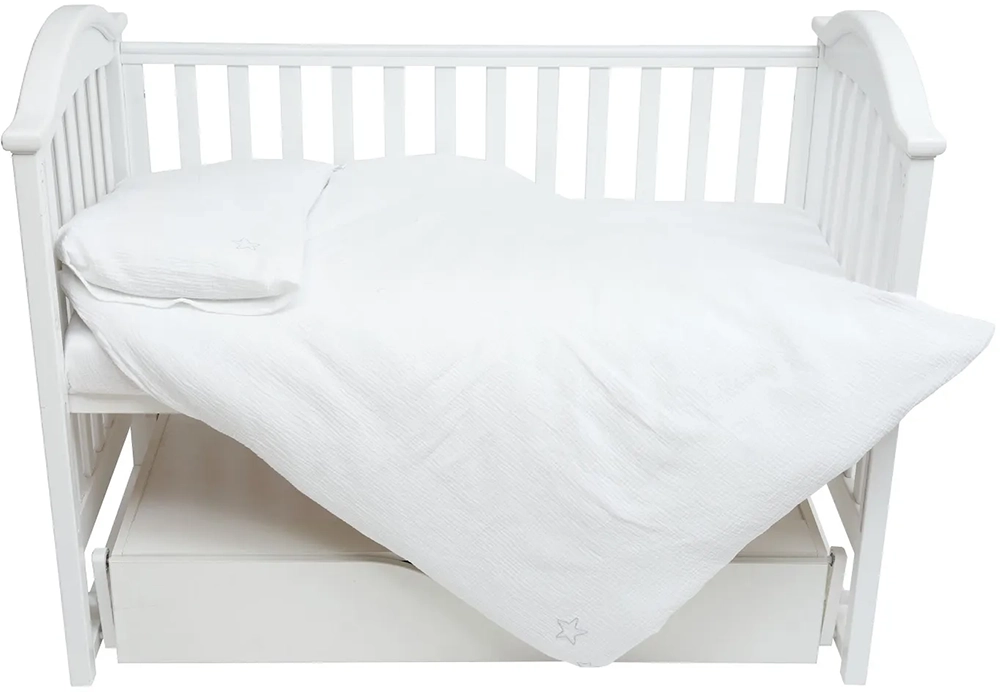 Змінна постіль 3 ел Twins Muslin 3031-TM-01, white