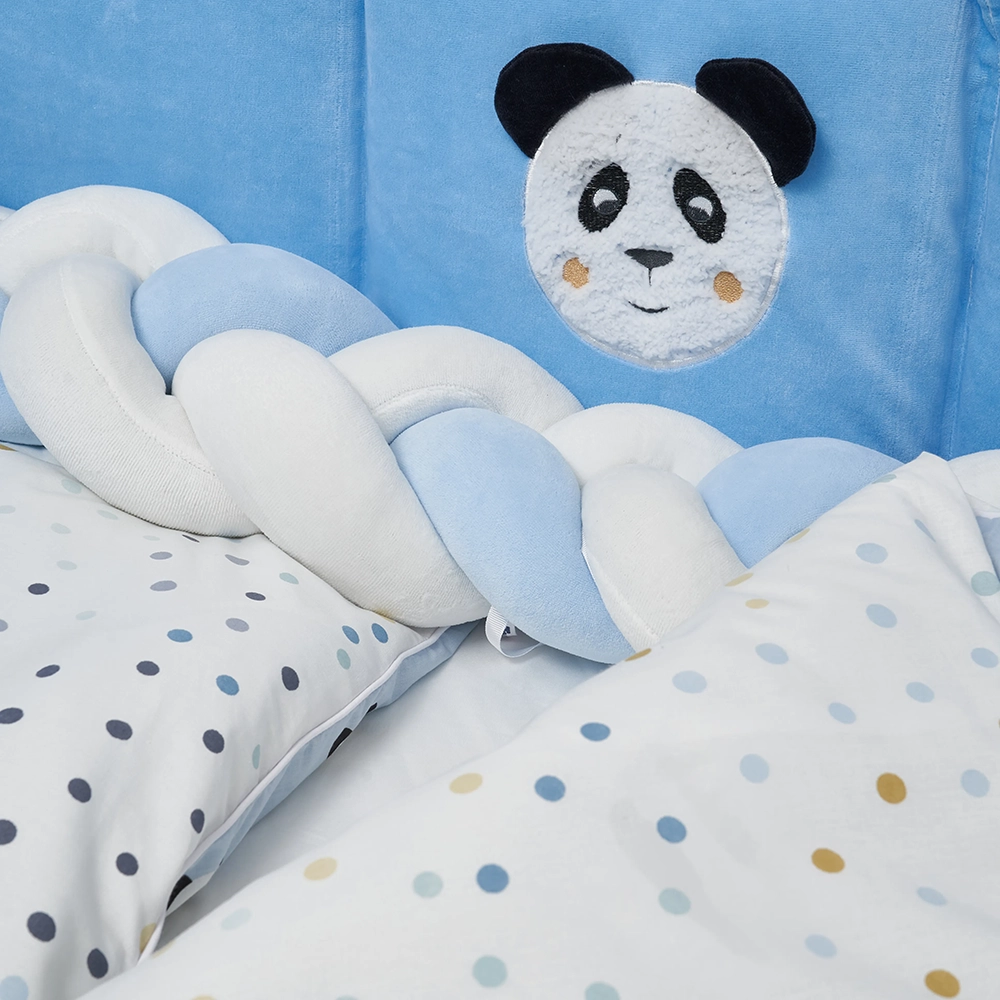 Постільний комплект 7 ел Twins Panda 4075-TP-04, blue, блакитний