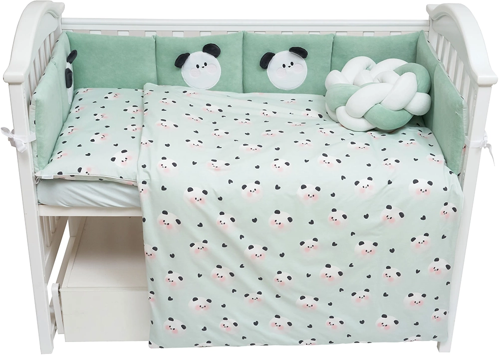 Постільний комплект 7 ел Twins Panda 4075-TP-14, mint