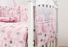 Постільний комплект 8 ел Twins Premium Glamour 4029-TGN-08, Ніченька рожева