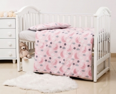 Постільний комплект 8 ел Twins Premium Glamour 4029-TGN-08, Ніченька рожева
