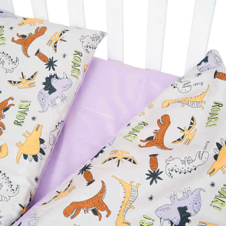 Змінна постіль 3 ел Twins Satin Limited 3026-TSL-11D, Dino