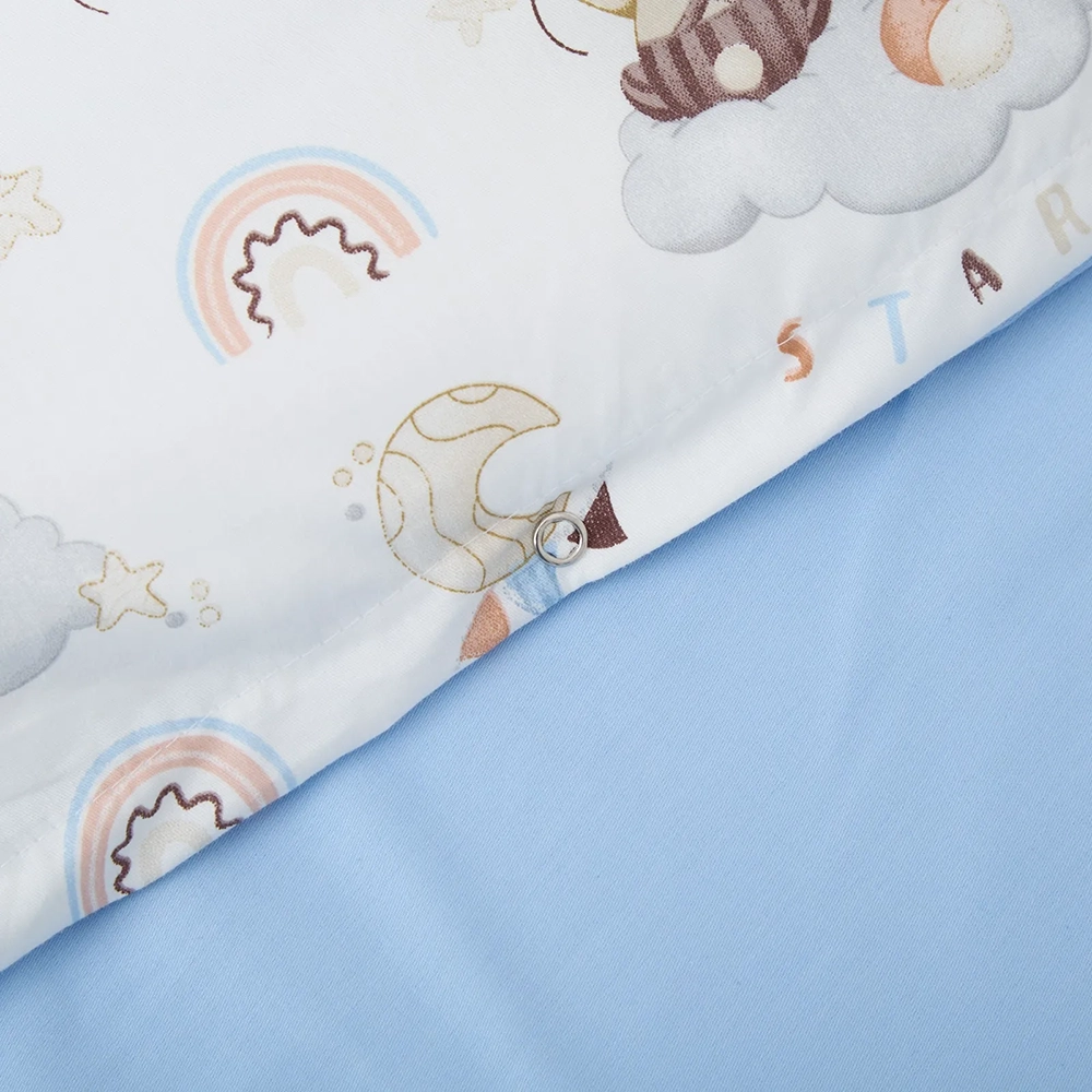 Змінна постіль 4 ел Twins Satin Limited 3026-TSL-36, Bear & Fox, блакитний