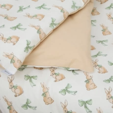 Змінна постіль 4 ел Twins Satin Limited 3026-TSL-38, Rabbit, зелений