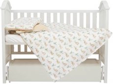 Змінна постіль 4 ел Twins Satin Limited 3026-TSL-38, Rabbit, зелений