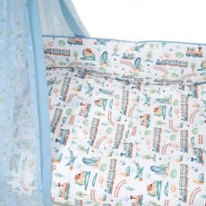 Постільний комплект 8 ел Twins Standard New 4050-CN-04T, It*s a boy, білий/блакитний