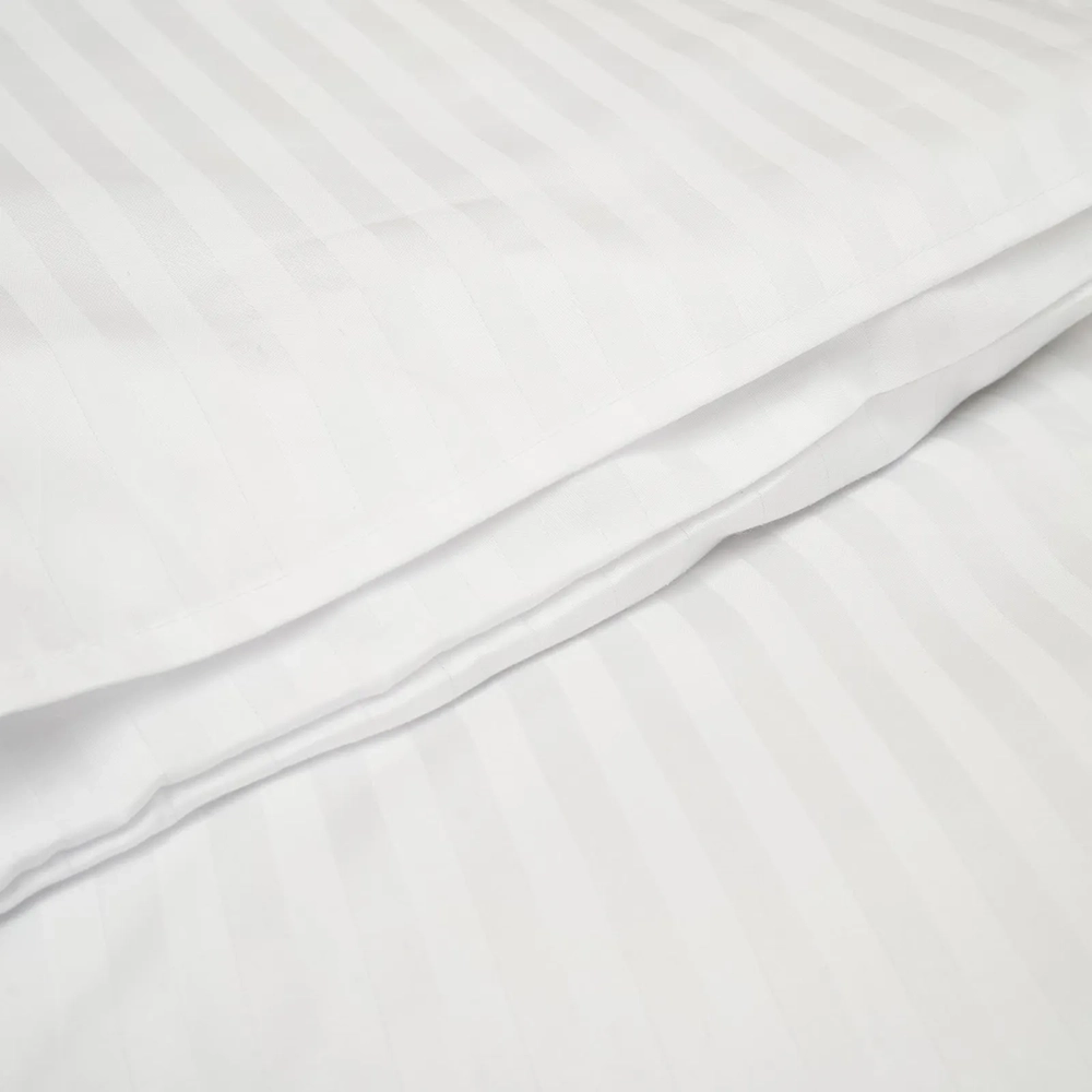 Змінна постіль 3 ел Twins Striped Satin 3055-TSS-01, White, білий