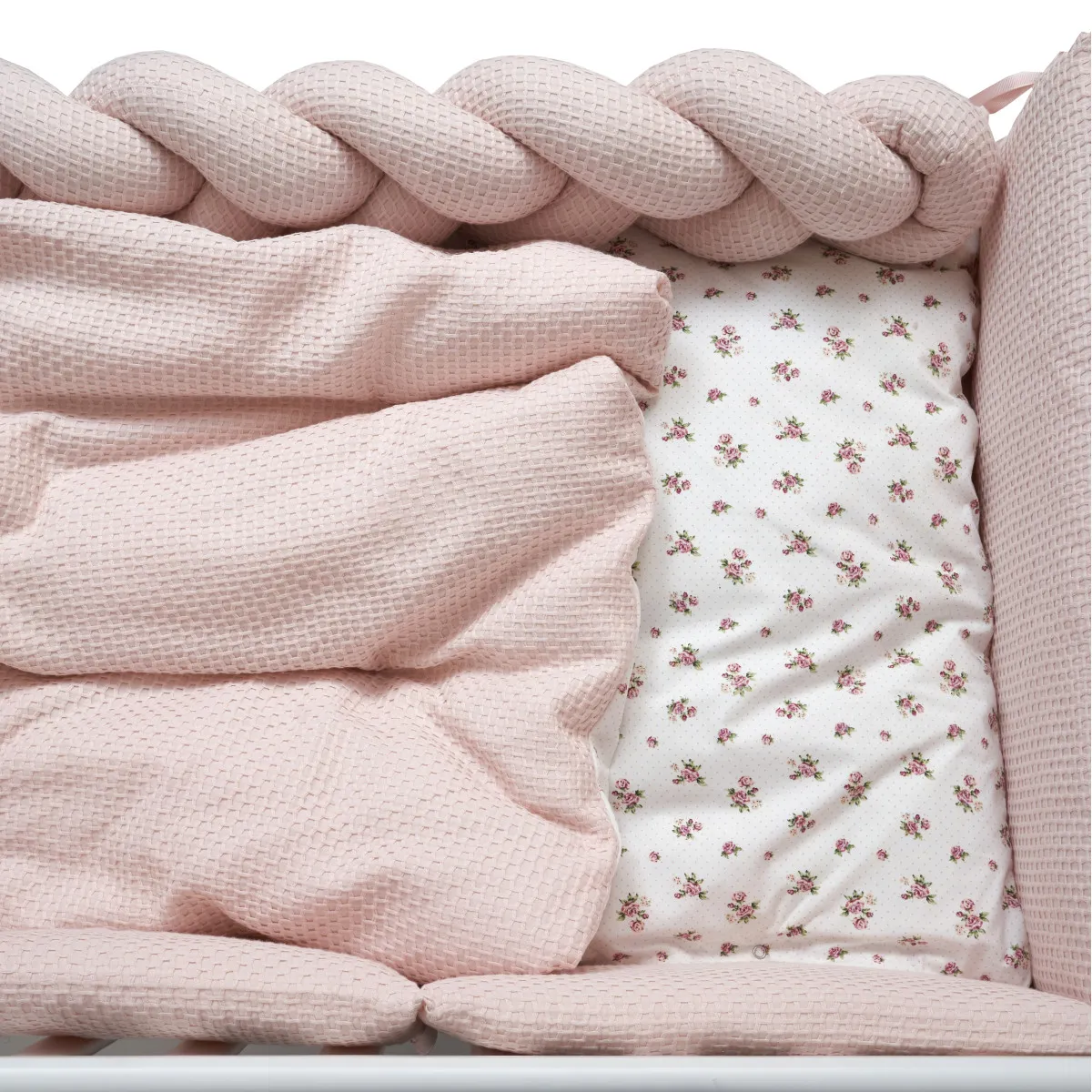 Постільний комплект 6 ел Twins Waffle Limit 4076-TWL-24, Baby pink