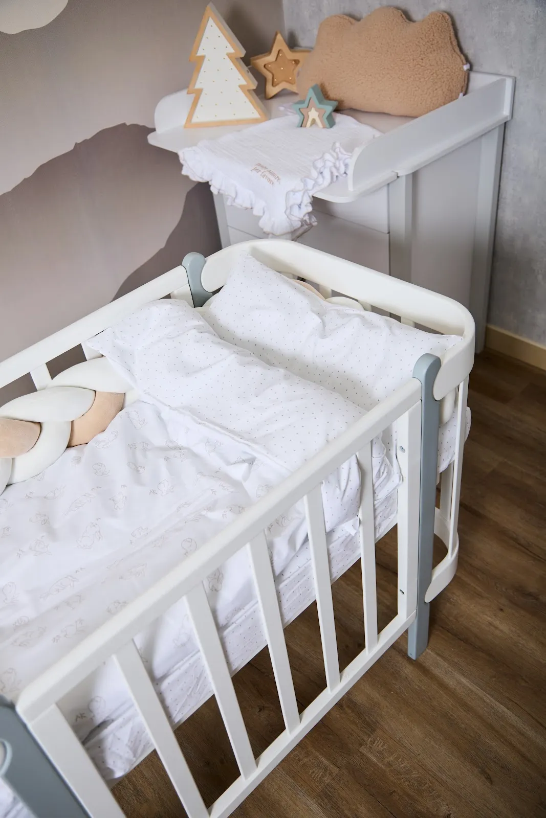 Змінна постіль 3 ел Twins Zoo 3022-TZ-02, white/beige
