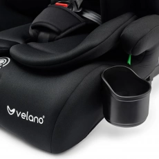 Автокресло VELANO Flexo i-Size 76–150 см, ISOFIX + Top Tether, black