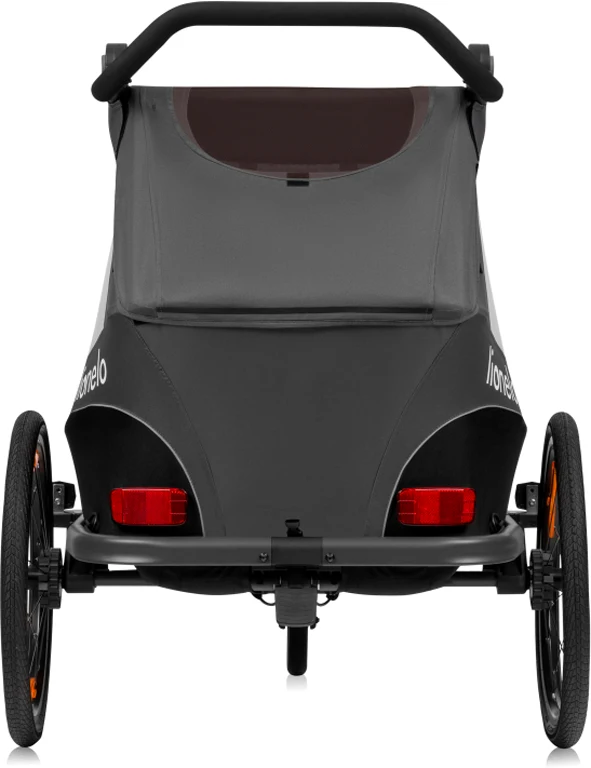 Велосипедний причіп Lionelo Cama з функцією коляски Grey Graphite