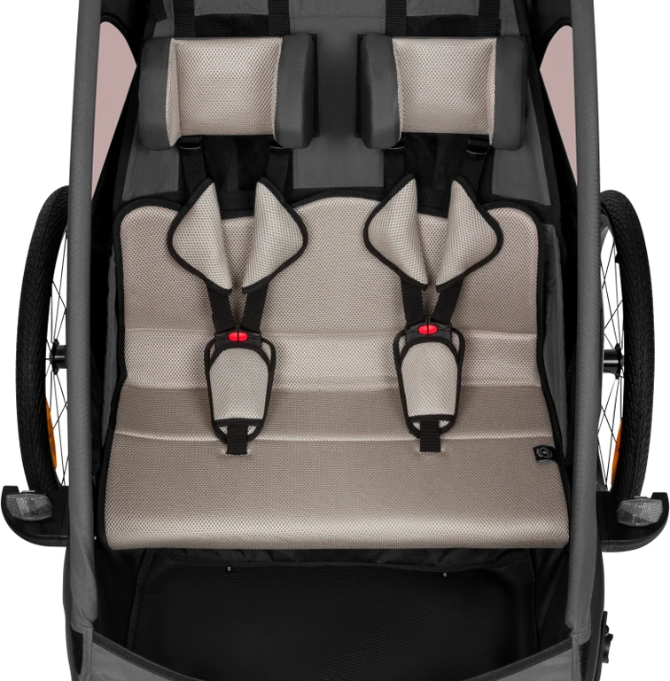Велосипедний причіп Lionelo Cama з функцією коляски Grey Graphite