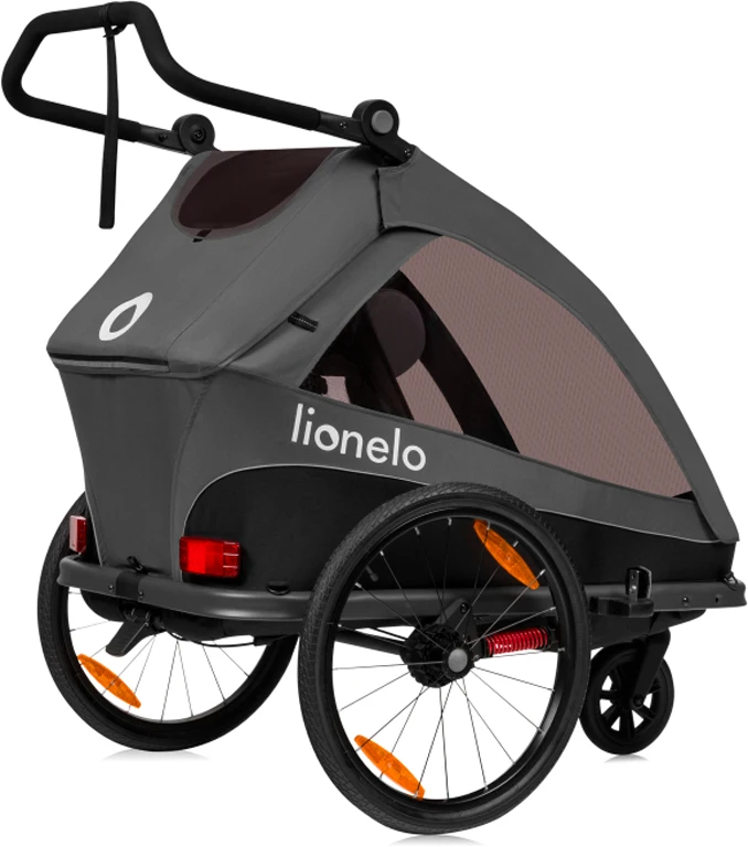 Велосипедний причіп Lionelo Cama з функцією коляски Grey Graphite