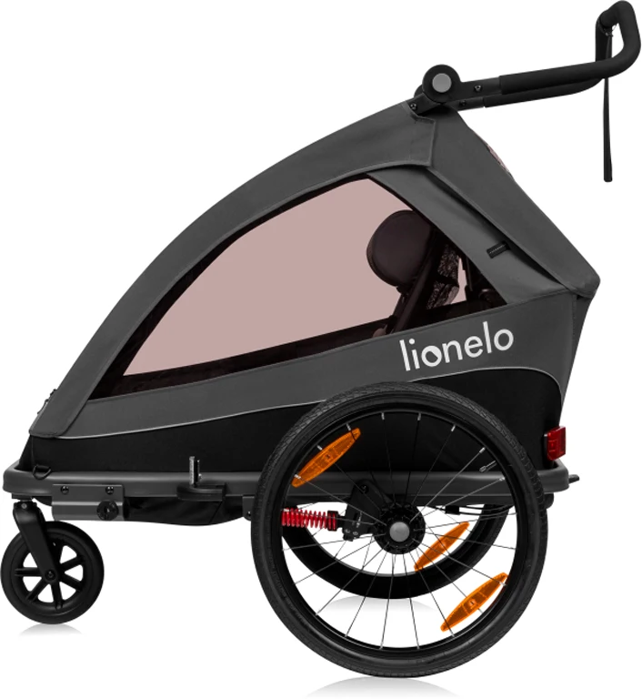 Велосипедний причіп Lionelo Cama з функцією коляски Grey Graphite