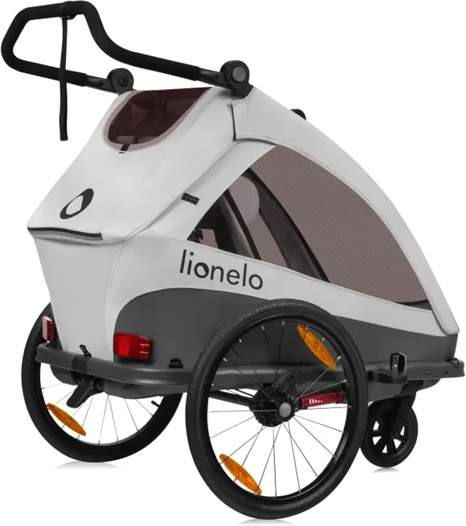 Велосипедний причіп Lionelo Cama з функцією коляски Grey Stone