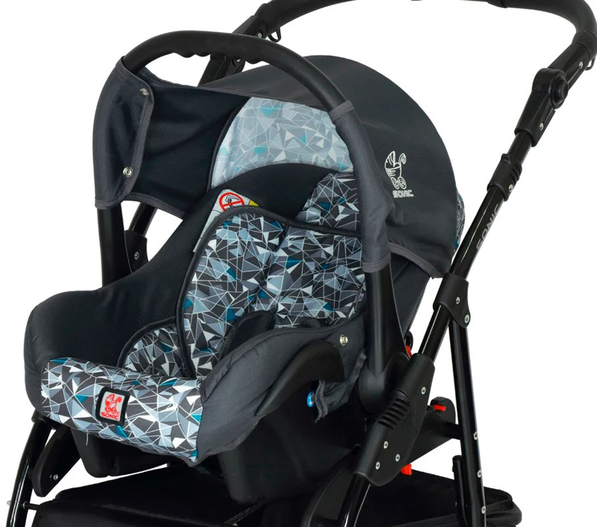 Дитяча коляска 3 в 1 Verdi Sonic 9023-VS-01, 01, червоний