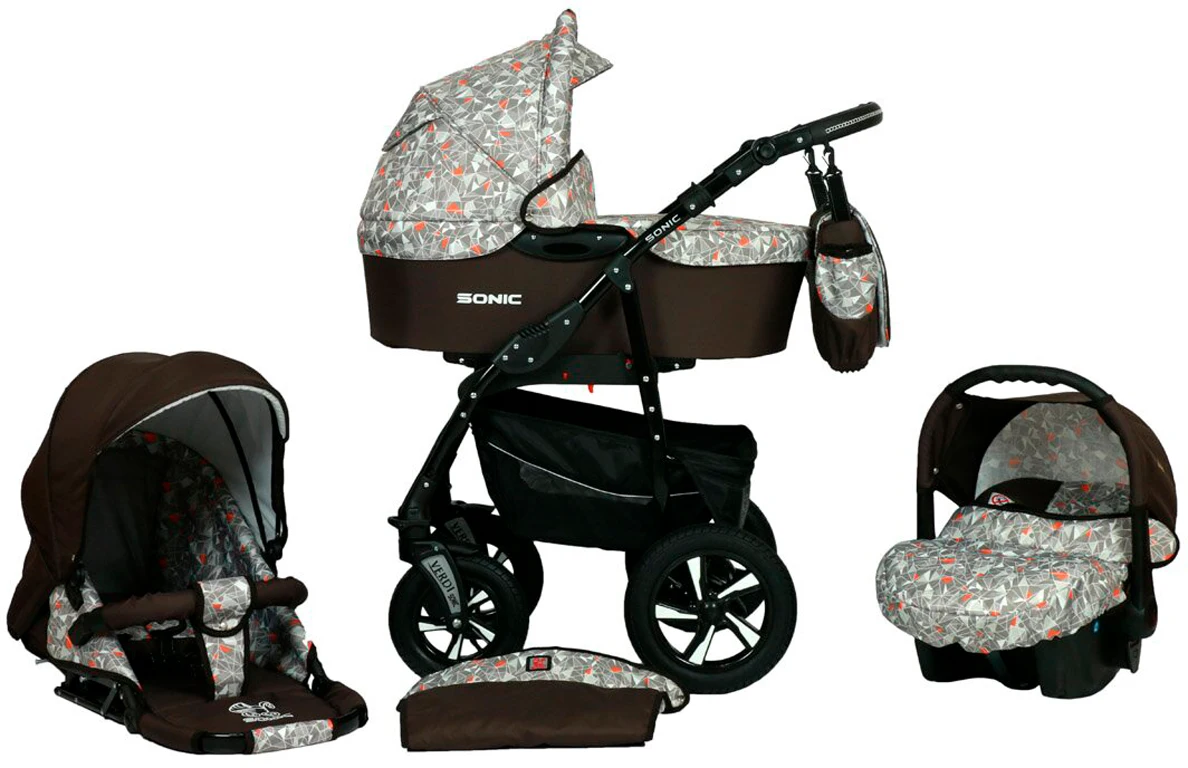 Дитяча коляска 3 в 1 Verdi Sonic 9023-VS-43, 43, brown