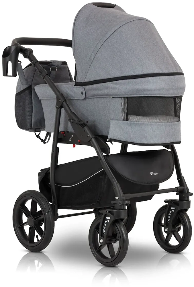 Коляска 3 в 1 Verdi Sonic Comfort 9023-VC-01, gray fabric
