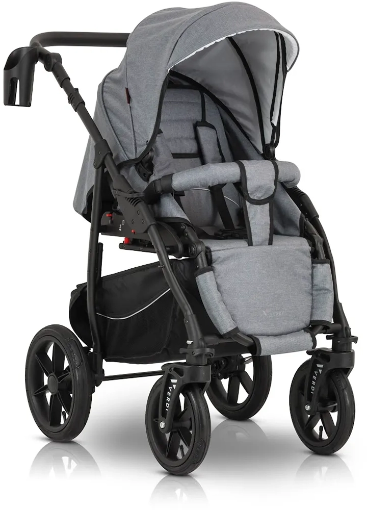 Коляска 3 в 1 Verdi Sonic Comfort 9023-VC-01, gray fabric