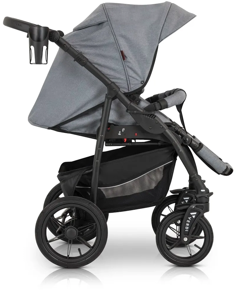 Коляска 3 в 1 Verdi Sonic Comfort 9023-VC-01, gray fabric