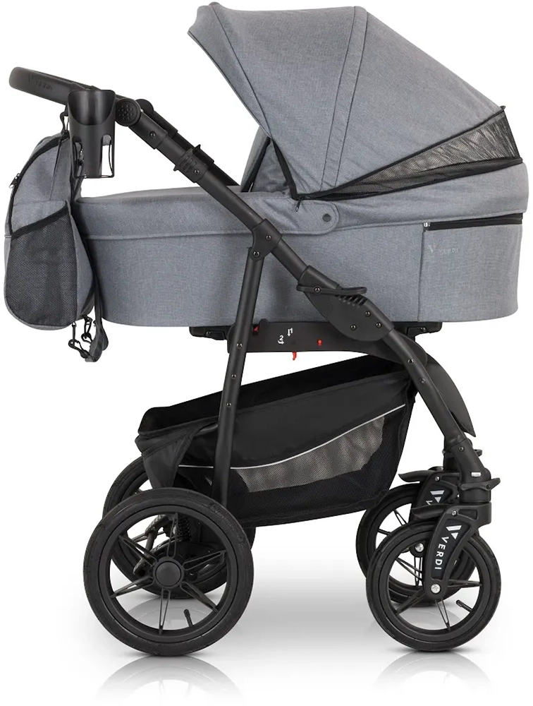 Коляска 3 в 1 Verdi Sonic Comfort 9023-VC-01, gray fabric
