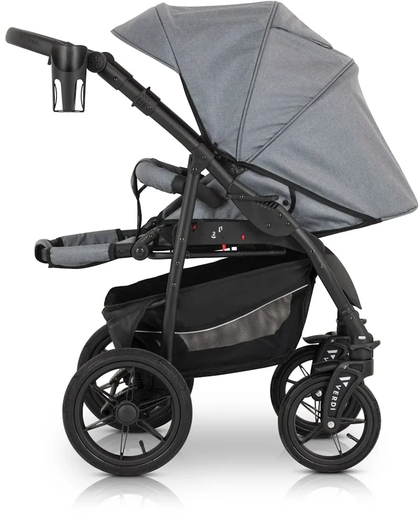 Коляска 3 в 1 Verdi Sonic Comfort 9023-VC-01, gray fabric