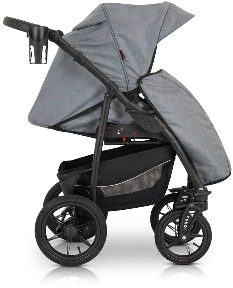 Коляска 3 в 1 Verdi Sonic Comfort 9023-VC-01, gray fabric