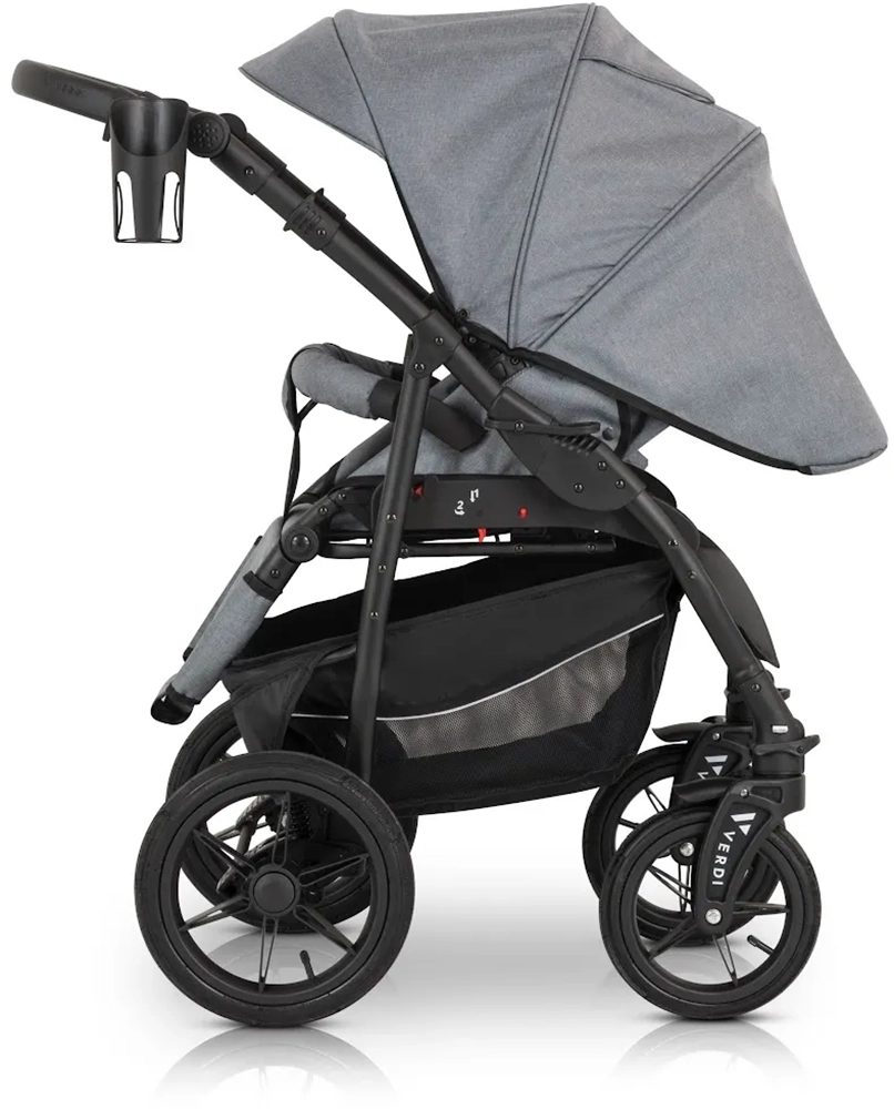 Коляска 3 в 1 Verdi Sonic Comfort 9023-VC-01, gray fabric