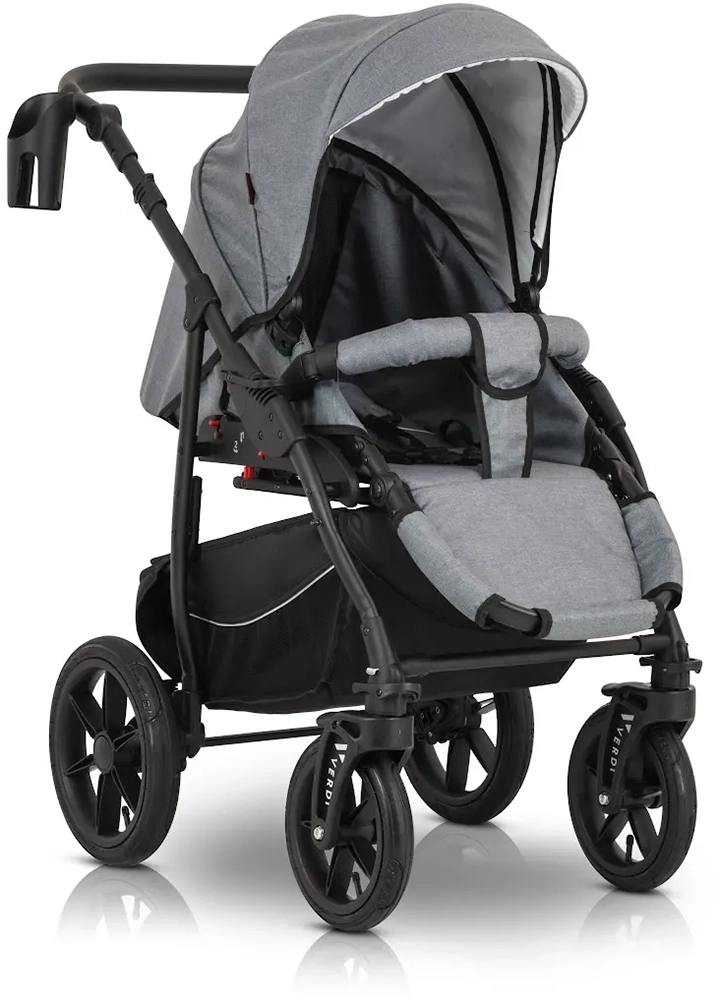 Коляска 3 в 1 Verdi Sonic Comfort 9023-VC-01, gray fabric