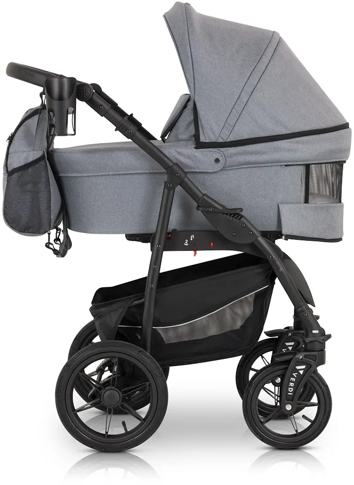 Коляска 3 в 1 Verdi Sonic Comfort 9023-VC-01, gray fabric