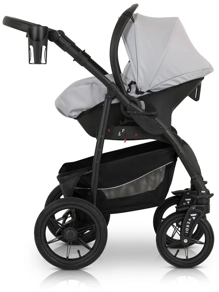 Коляска 3 в 1 Verdi Sonic Comfort 9023-VC-02, light gray skin