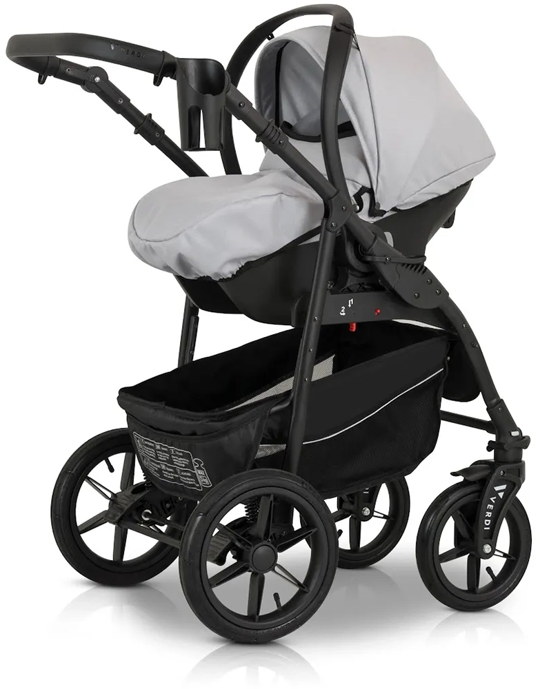 Коляска 3 в 1 Verdi Sonic Comfort 9023-VC-02, light gray skin