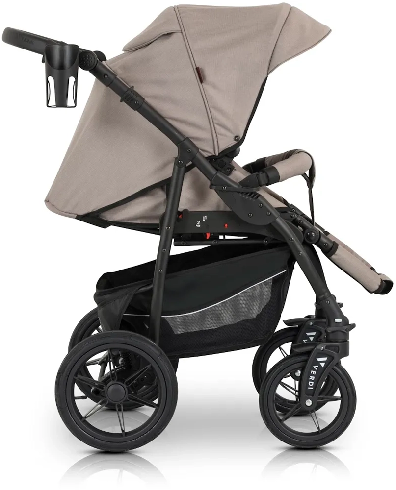 Коляска 3 в 1 Verdi Sonic Comfort 9023-VC-03, latte fabric