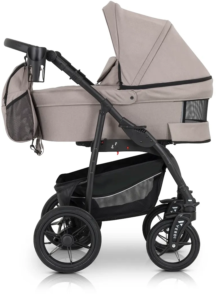 Коляска 3 в 1 Verdi Sonic Comfort 9023-VC-03, latte fabric