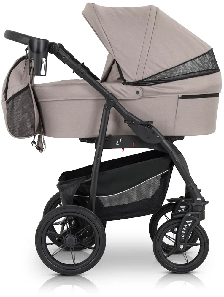 Коляска 3 в 1 Verdi Sonic Comfort 9023-VC-03, latte fabric
