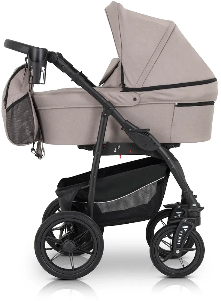 Коляска 3 в 1 Verdi Sonic Comfort 9023-VC-03, latte fabric