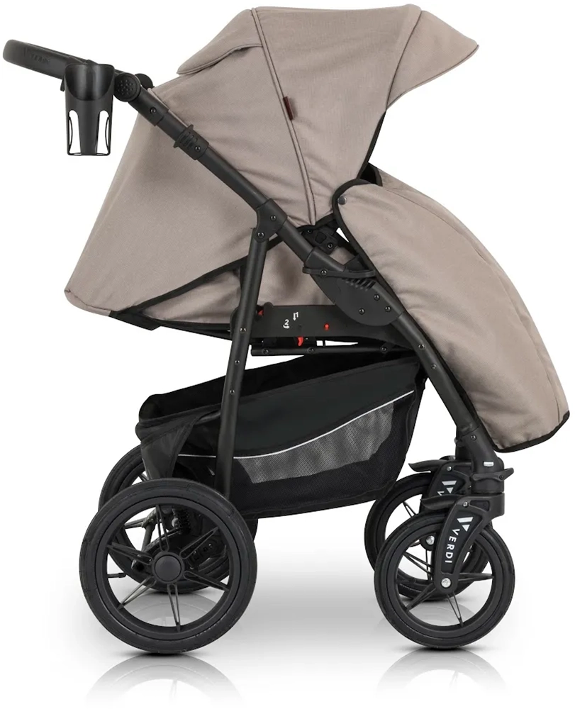 Коляска 3 в 1 Verdi Sonic Comfort 9023-VC-03, latte fabric