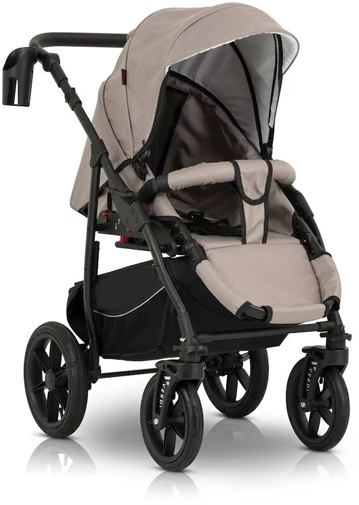 Коляска 3 в 1 Verdi Sonic Comfort 9023-VC-03, latte fabric