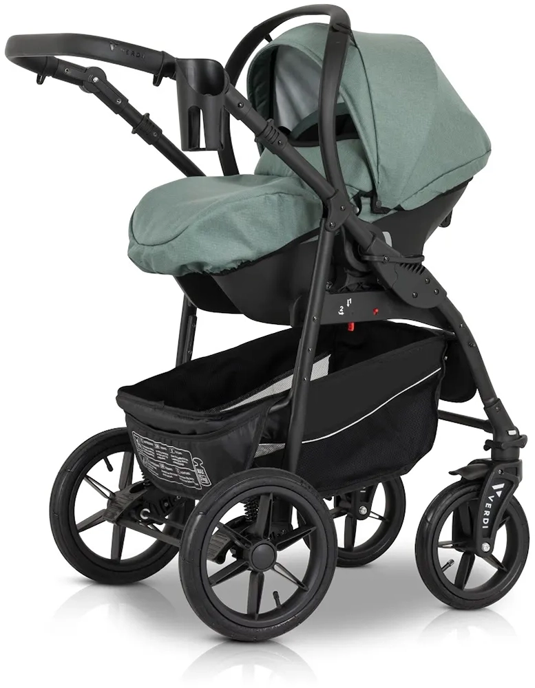 Коляска 3 в 1 Verdi Sonic Comfort 9023-VC-04, mint fabric