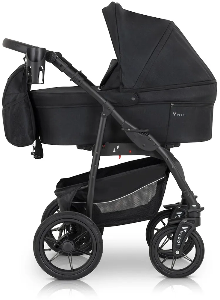 Коляска 3 в 1 Verdi Sonic Comfort 9023-VC-05, black fabric