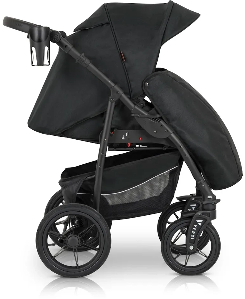 Коляска 3 в 1 Verdi Sonic Comfort 9023-VC-05, black fabric