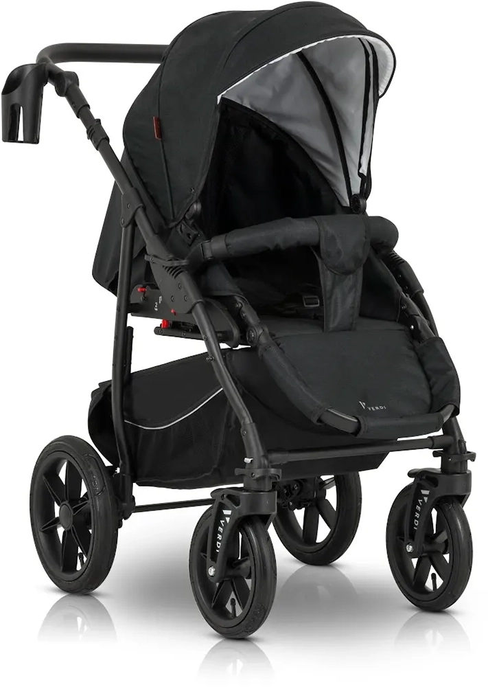 Коляска 3 в 1 Verdi Sonic Comfort 9023-VC-05, black fabric
